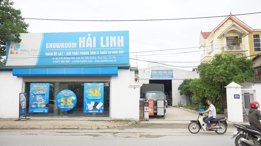 không gian showroom hải linh tại Hoài Đức