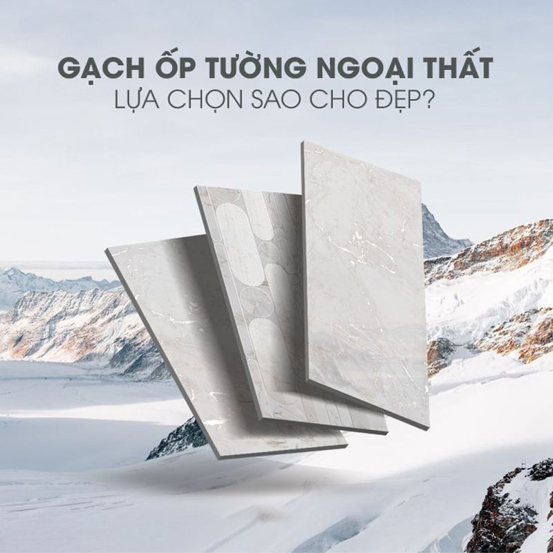 gạch ốp tường ngoại thất đẹp