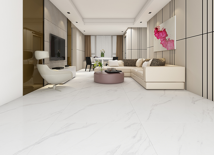 gạch lát nền phòng khách nhà ống