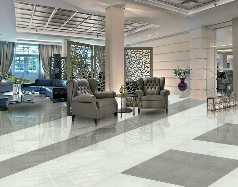 Sử dụng gạch Taicera lát nền phòng khách, phòng bếp