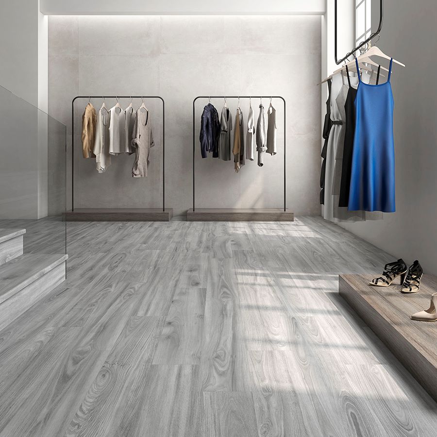 gạch lát nền vân gỗ cho không gian nội thất