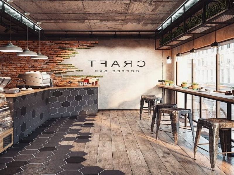 gạch lục giác màu đen