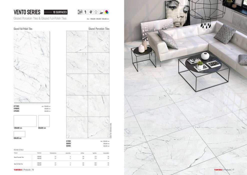 gach-taicera-mau-trang-van-da Các mẫu gạch trong BST Vento Series Taicera