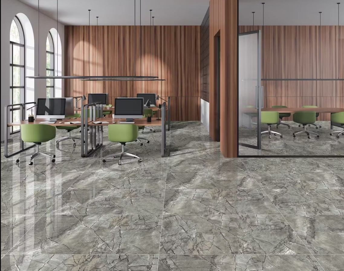 gạch lát nền vân đá cho không gian sống sang trọng