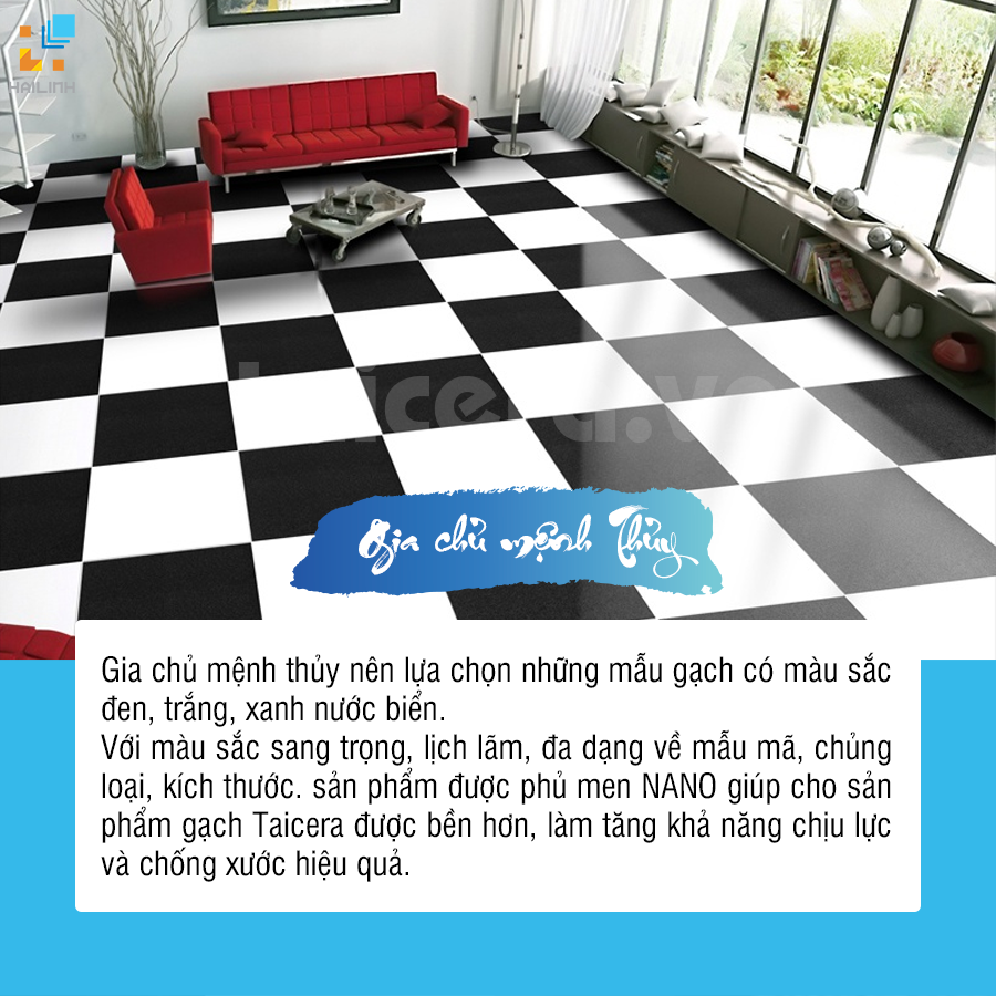 hướng dẫn lựa chọn màu sắc gạch lát nền dựa theo từng gia chủ 2