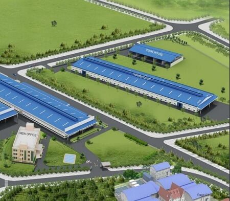 Quy mô nhà máy sản xuất gạch Taicera