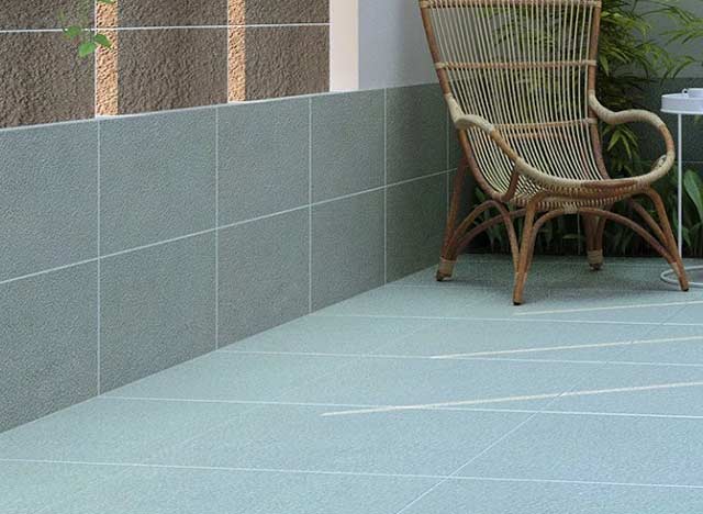 Mẫu gạch ốp chân tường ngoài trời, vân đá