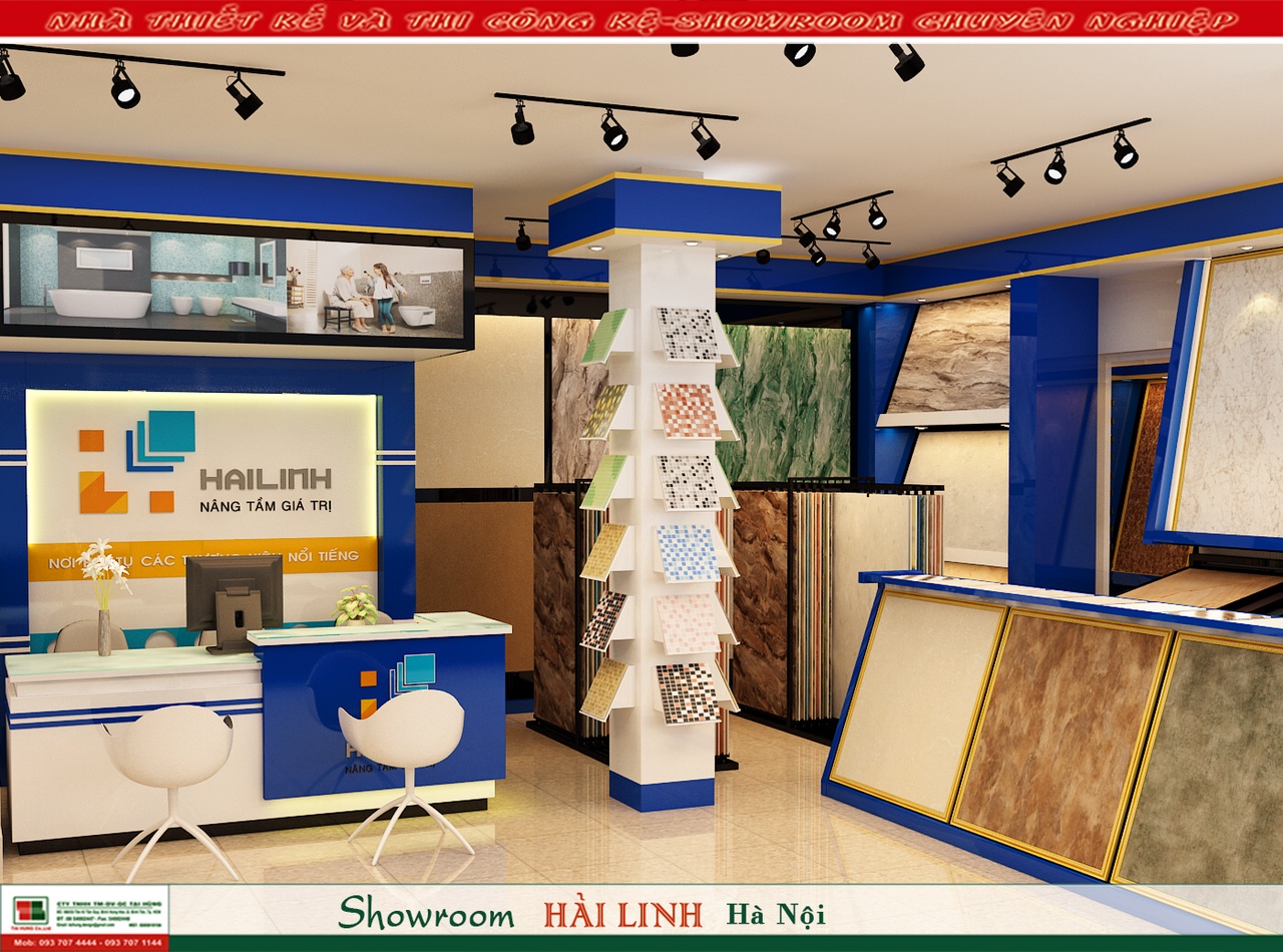 không gian trưng bày showroom