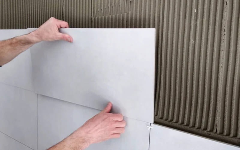 Mạch gạch không thẳng, không đều gây mất thẩm mỹ