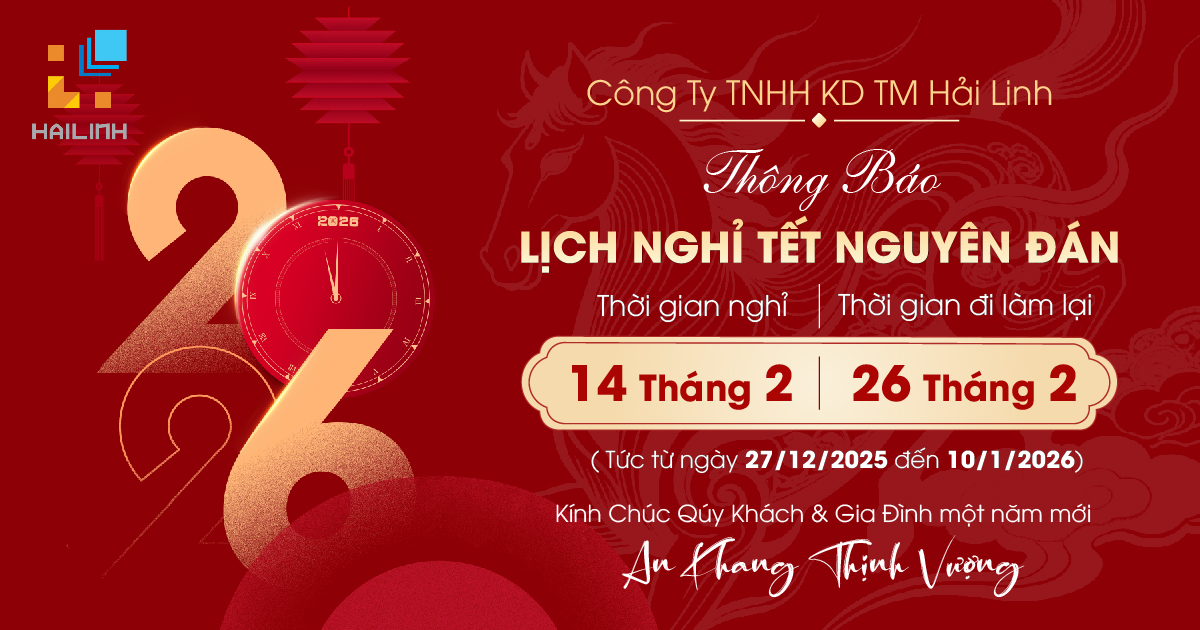 THÔNG BÁO: LỊCH NGHỈ TẾT NGUYÊN ĐÁN BÍNH NGỌ 2026