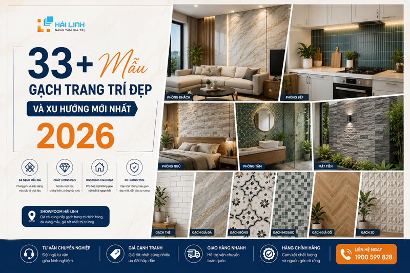 33+ Mẫu Gạch Trang Trí Đẹp Và Xu Hướng Mới Nhất 2026